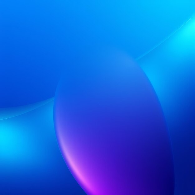 Photo abstract blue and purple gradient background with soft curves