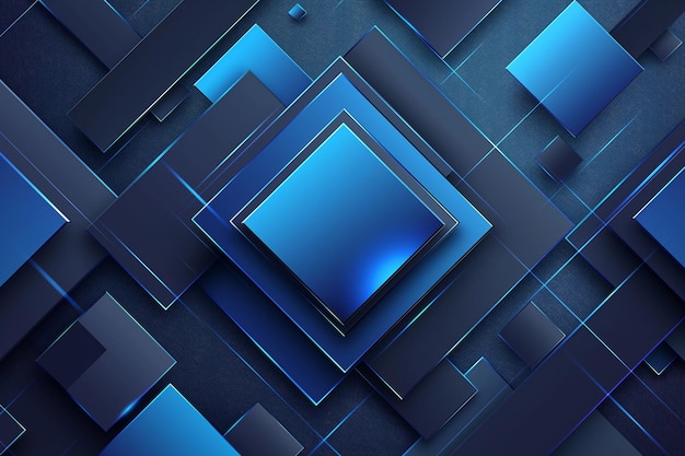 Abstract Blue Romb Pattern