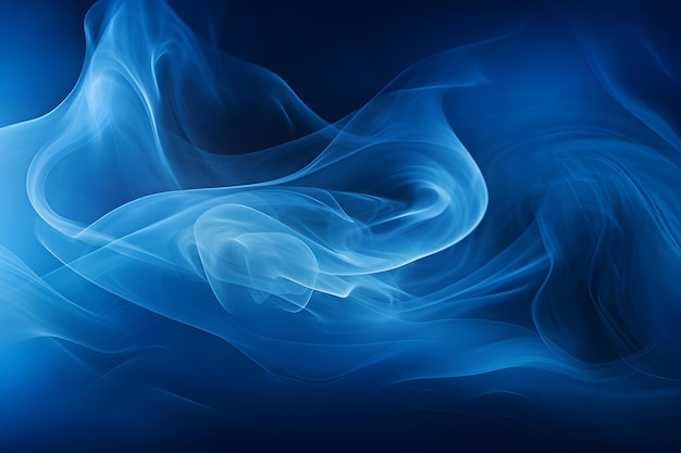 Abstract blue smoke background