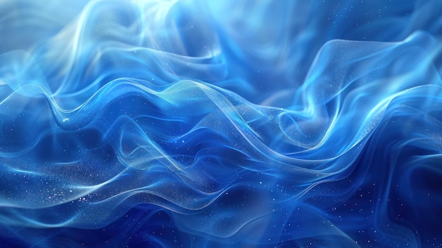 Abstract Blue Swirling Background