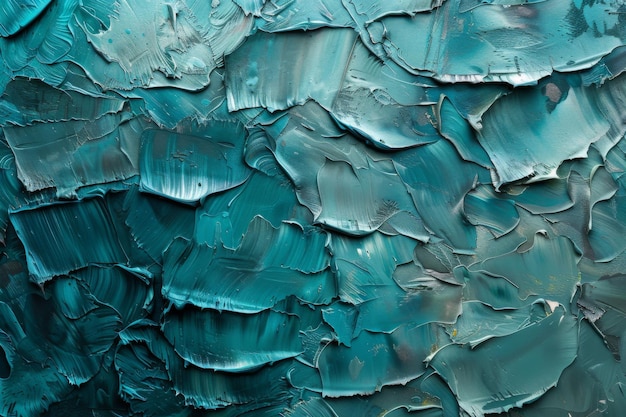 Abstract Blue Textured Paint