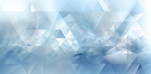 Abstract Blue Triangle Geometrical Background Generative AI