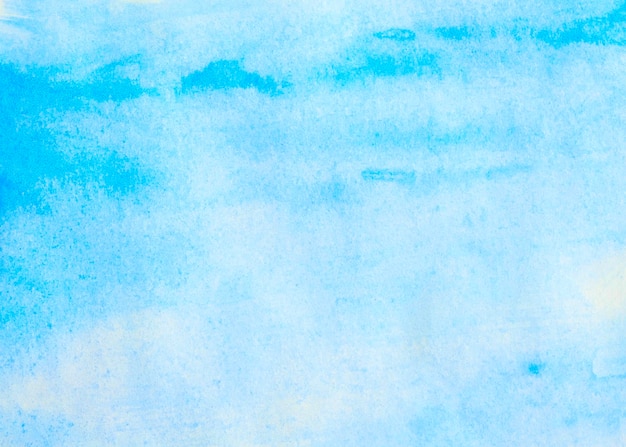 Abstract blue watercolor background watercolor drawing