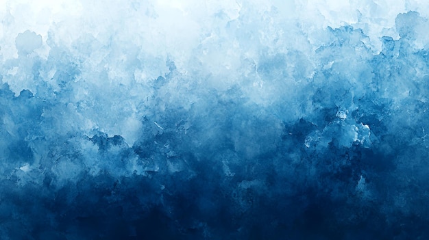 Abstract blue watercolor background with a gradient from light blue to dark blue