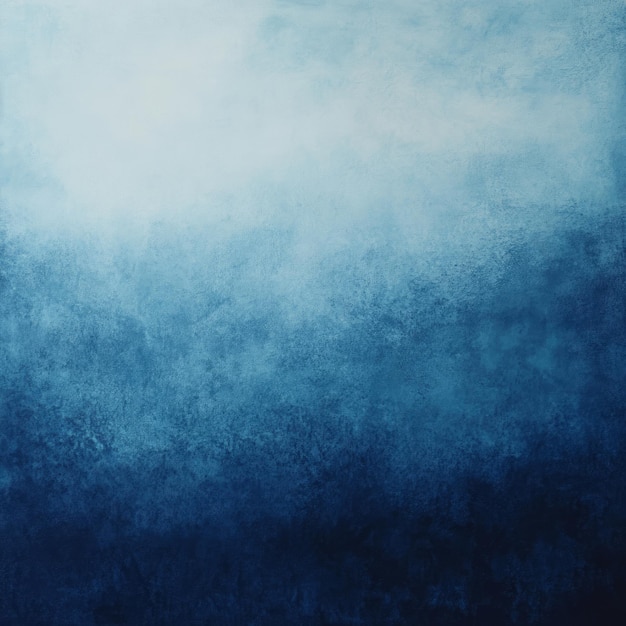 Photo abstract blue watercolor background with gradient transition from light to dark blue