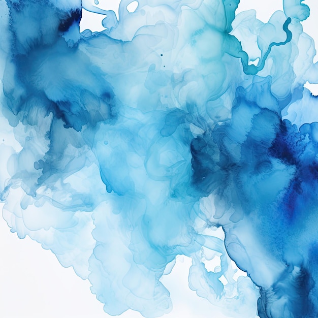 Abstract blue watercolor background