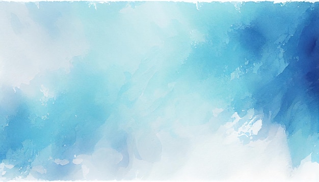 Abstract blue watercolor gradient paint grunge texture background