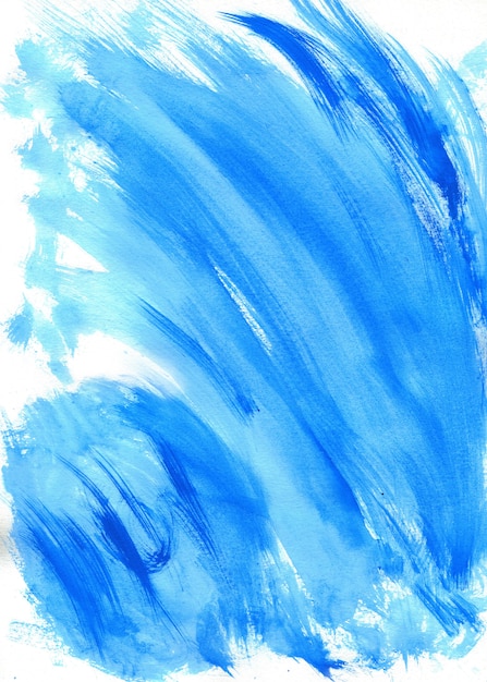 Abstract blue watercolor on white background