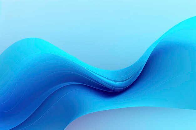 Abstract blue wave background Stylized water flow banner