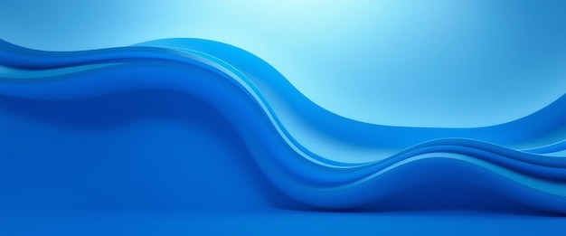 Abstract blue wave background