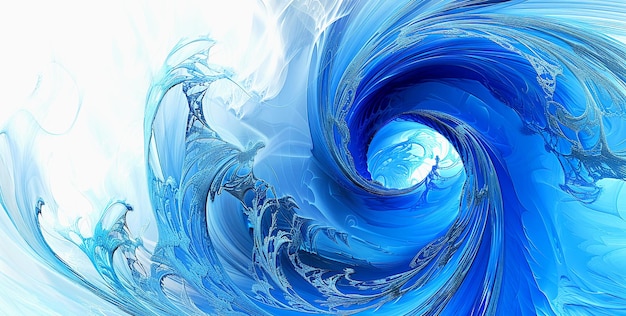 Abstract blue wave spiral curve background Blue wave Spiral Pattern background