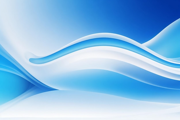 abstract blue wavy background with some smooth lines