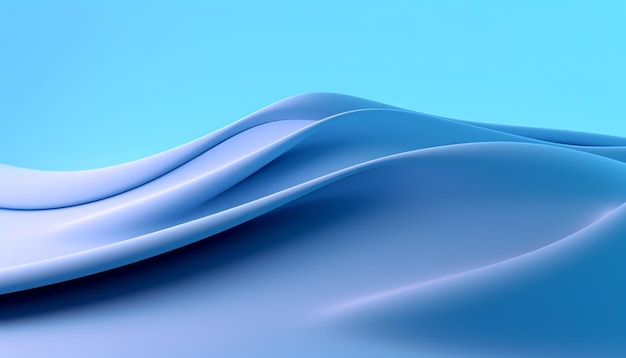 Abstract blue wavy background