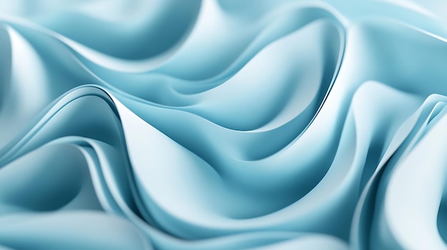 Abstract blue wavy pattern with smooth curves and flowing lines