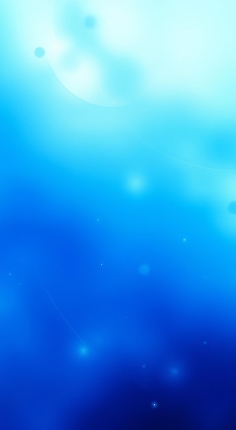 Photo abstract blue and white gradient background with light bokeh