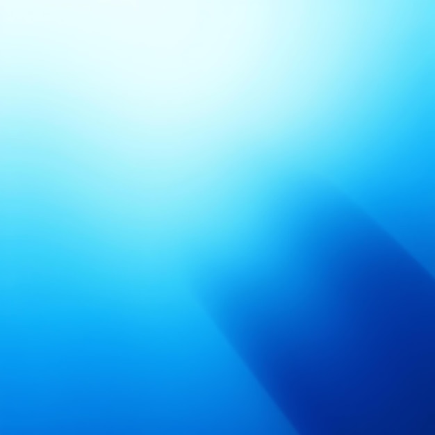 Abstract blue and white gradient background with soft shadow