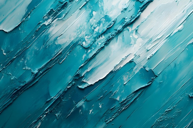 Abstract Blue and White Paint Texture