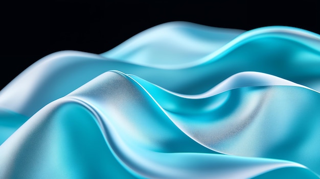 Abstract blue and white wave pattern background