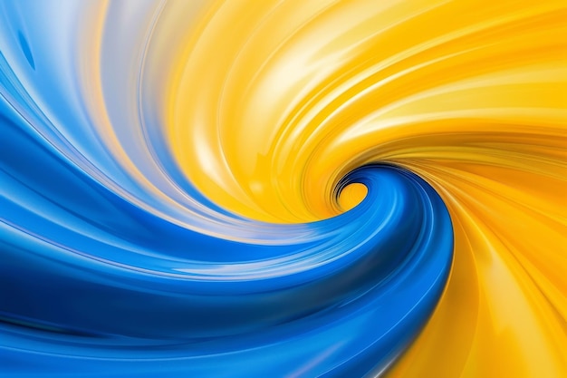 Abstract Blue and Yellow Background with Blur Effect for Design