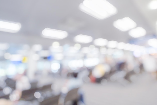 Abstract blur airport interior for backgounrd