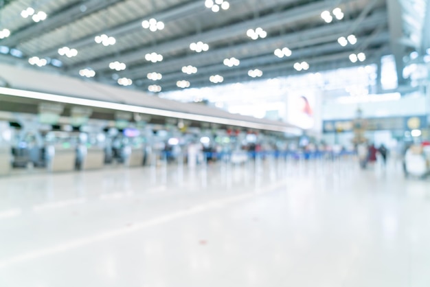 Abstract blur airport terminal for background