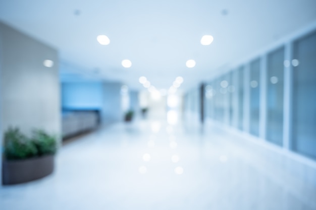 Abstract blur beautiful luxury hospital and clinic interior for background