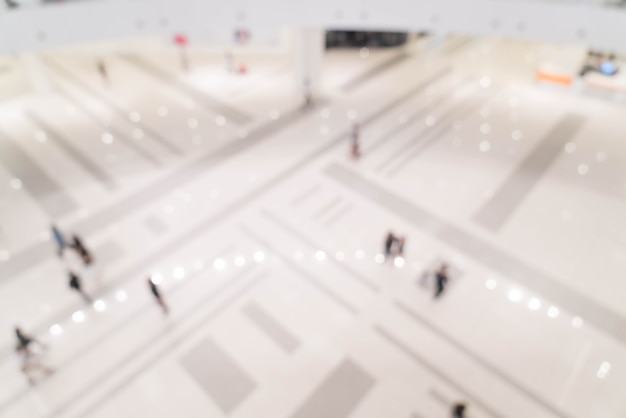 Abstract blur beautiful luxury shopping mall center and shop retail store interior 