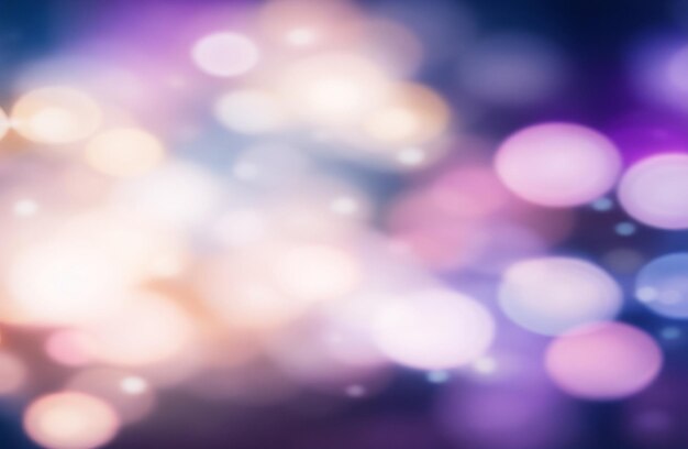 Abstract Blur of blurred lights with bokeh