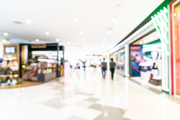 abstract blur and defocused luxury shopping mall and retail store