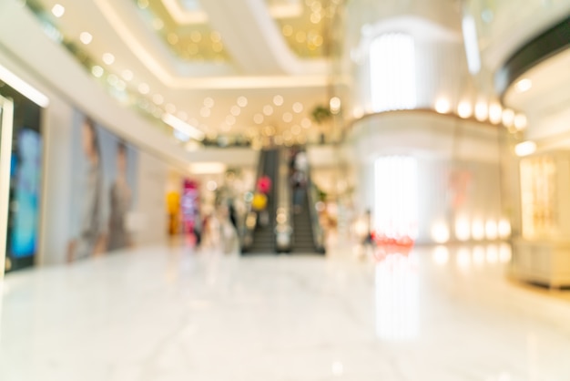 abstract blur and defocused luxury shopping mall