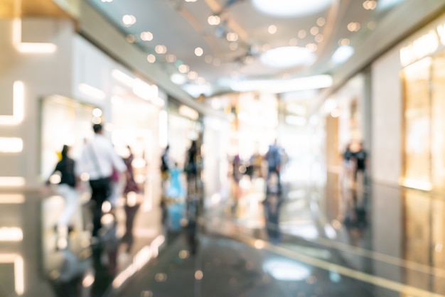 abstract blur and defocused luxury shopping mall