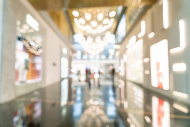 abstract blur and defocused luxury shopping mall