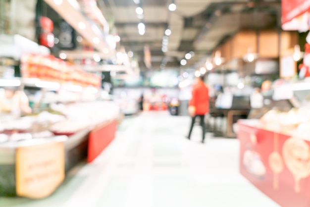 abstract blur and defocused supermarket for background