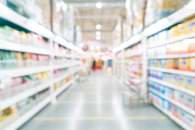 abstract blur and defocused supermarket for background