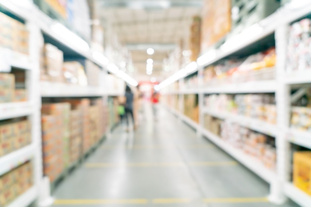 abstract blur and defocused supermarket for background