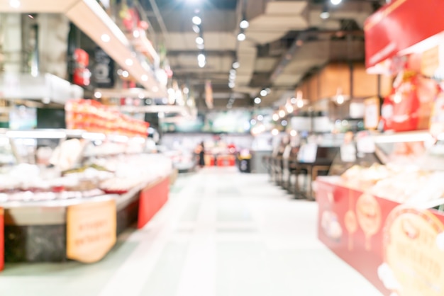 abstract blur and defocused supermarket for surface