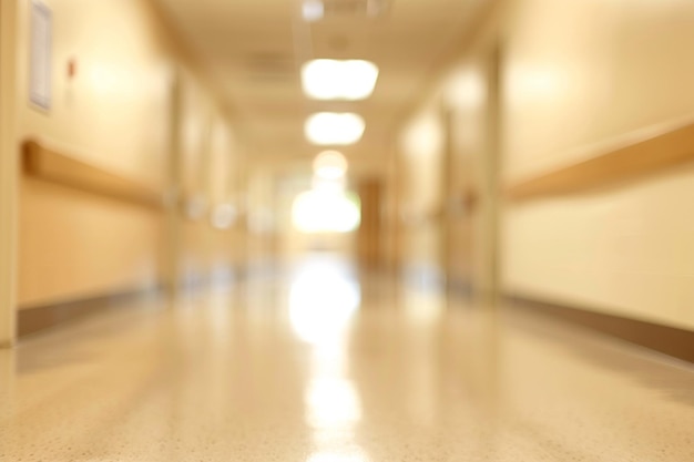 Abstract blur exhibition hallway corridor background