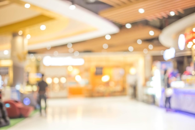 Abstract blur image of people at Shopping mall