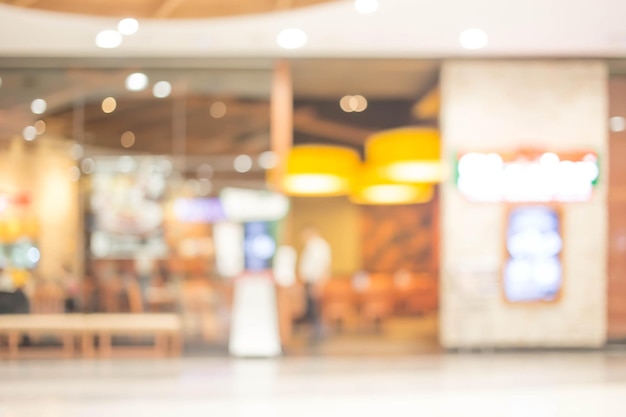 Abstract blur image of people at Shopping mall