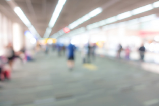 Abstract blur passenger in the airport 