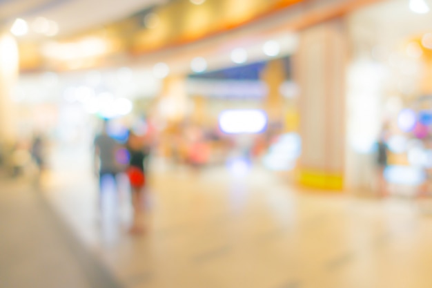 Abstract blur people in shopping center 