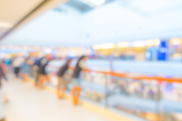 Abstract blur people in shopping center 