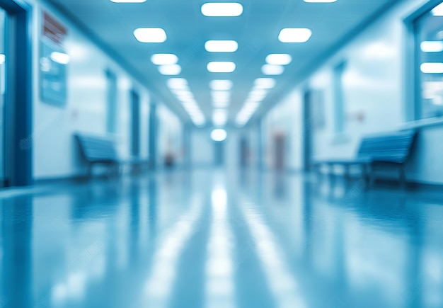 Photo abstract blurred background of medical interior of a hospital or clinic