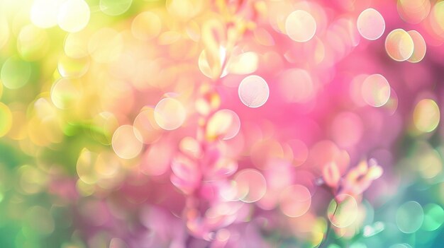 Photo abstract blurred background with bokeh lights