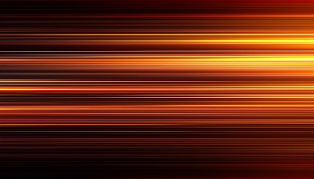 Abstract Blurred Background with Colorful Stripes of Light on Dark Orange and Black Flowing in Motion