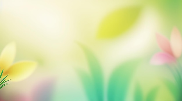 Abstract blurred background with plants