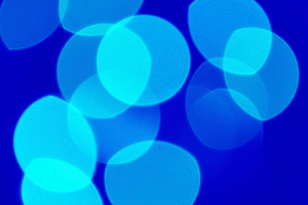 Abstract Blurred Cyan on Royal Blue Background