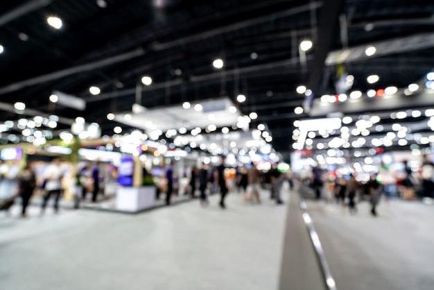 Abstract blurred defocused tradeshow event exhibition.