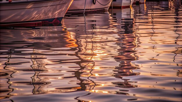 Photo abstract boat reflecti