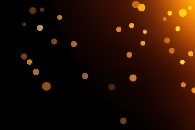 Abstract bokeh on black background